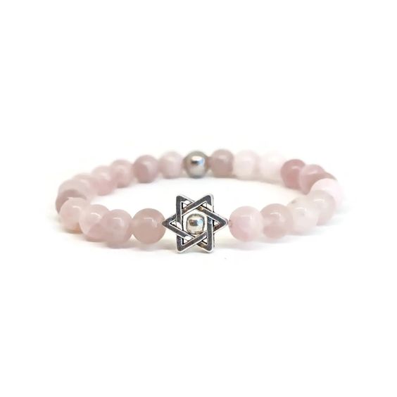 Rose quartz beaded bracelet- Peace Love Light Shop