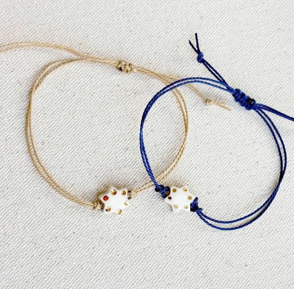 Star of David ceramic thread bracelet- Peace Love Light Shop