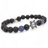 Star of David Lava Stone bracelet, women's or men's- Peace Love Light Shop