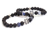 Star of David Lava Stone bracelet, women's or men's- Peace Love Light Shop