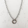 Jewelry- Necklace Clasp Charm Silver- Peace Love Light Shop