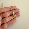 Modern star of David necklace, Jewish jewelry, Made in Israel - Peace Love Light Shop