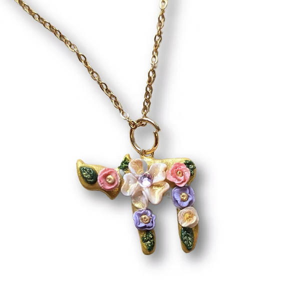 Floral Chai Necklace, Peace Love Light Shop