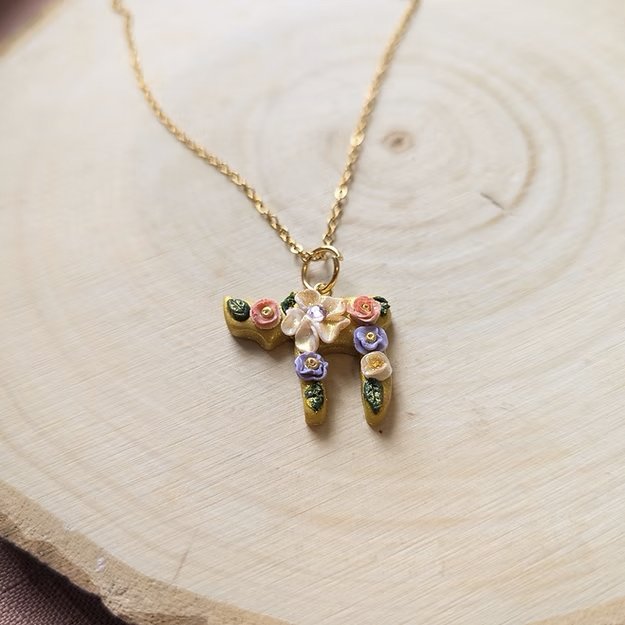 Floral Chai Necklace, Peace Love Light Shop