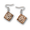 Passover matzah earrings- Peace Love Light Shop