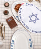 Modern oval challah cover- Peace Love Light Shop