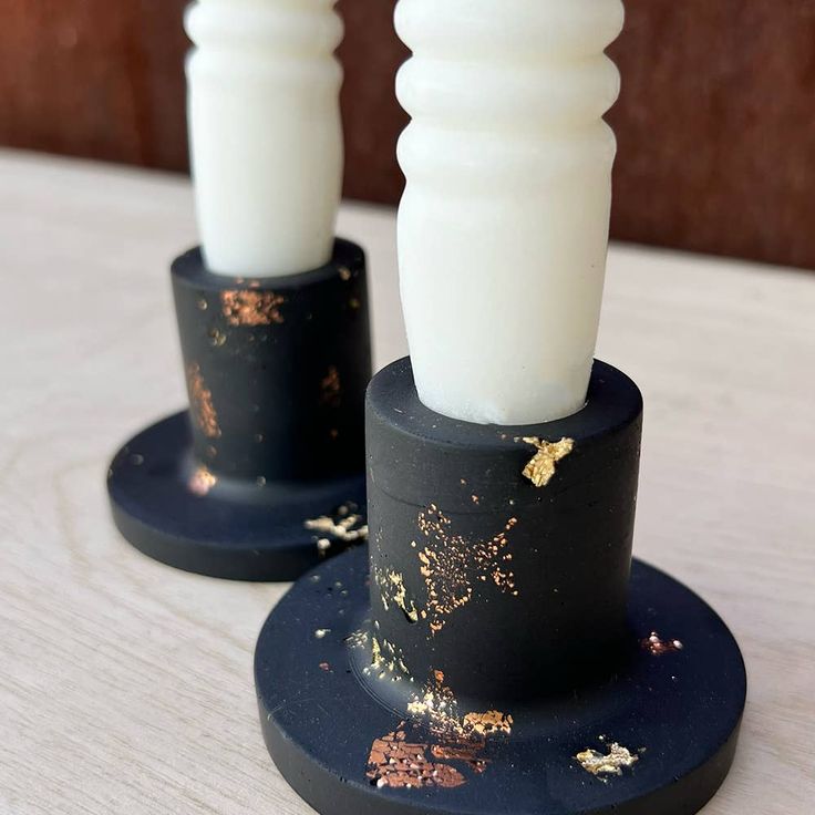 Modern Shabbat Candle Holders- Peace Love Light Shop