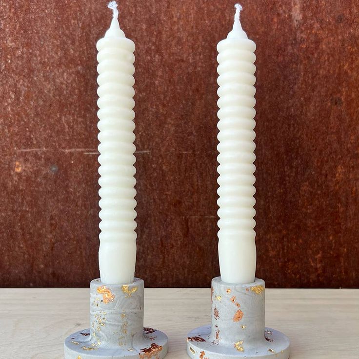 Modern Shabbat Candle Holders- Peace Love Light Shop