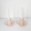 Glass candle holder, Shabbat- Peace Love Light Shop