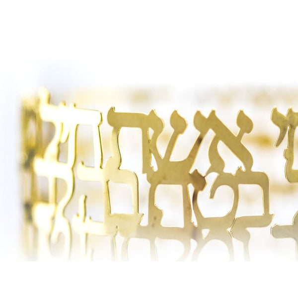 Women of Valor Shabbat candle holders- gold, Peace Love Light Shop