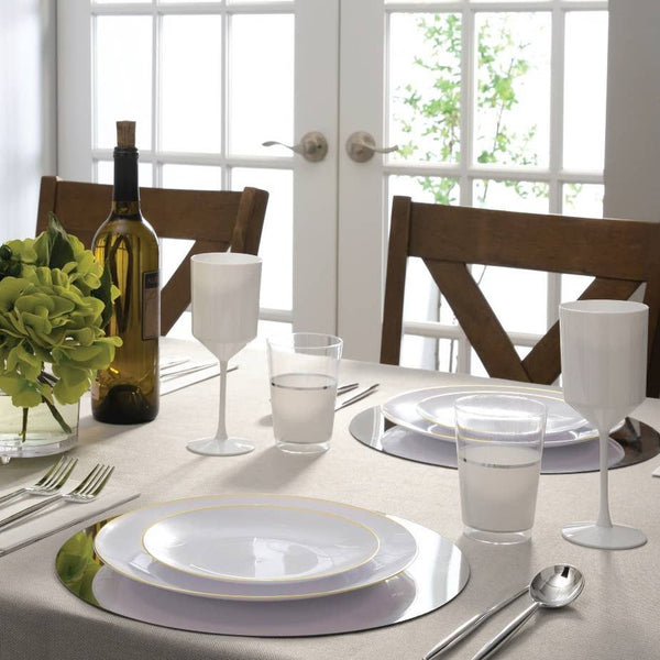 Premium Disposable Plates, Plastic- Peace Love Light Shop