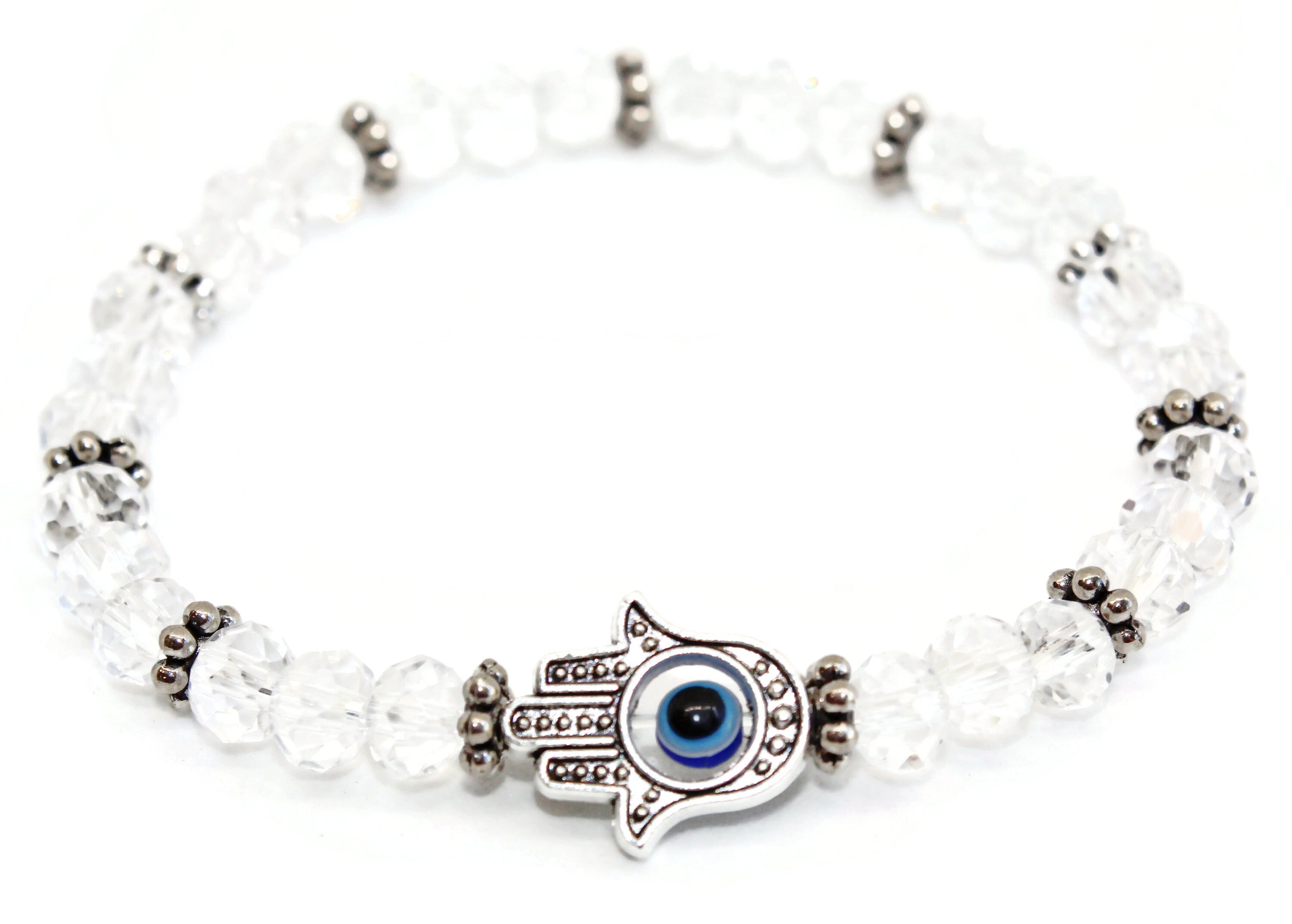 Beaded stretchy bracelets- star of David, hamsa- Peace Love Light Shop