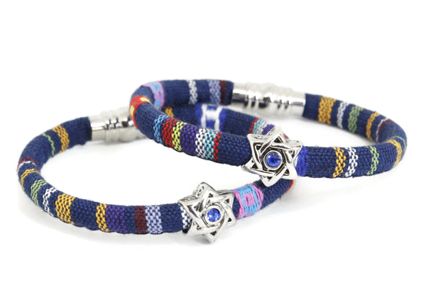 Star of David Cotton Bracelet- Peace Love Light Shop