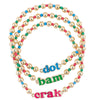 Ball beaded Mah Jong bracelets, set of 3- Peace Love Light Shop