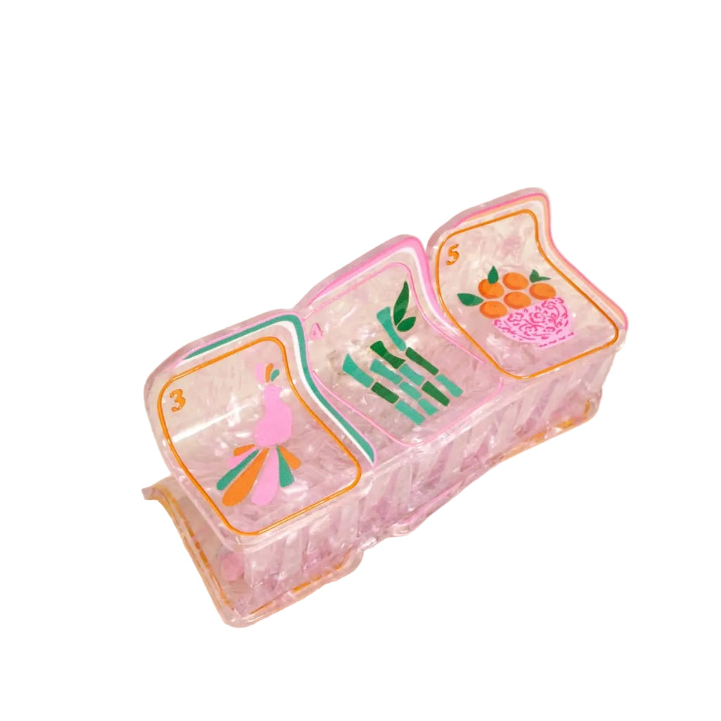 Mah Jong Hair Claw Clip- Peace Love Light Shop