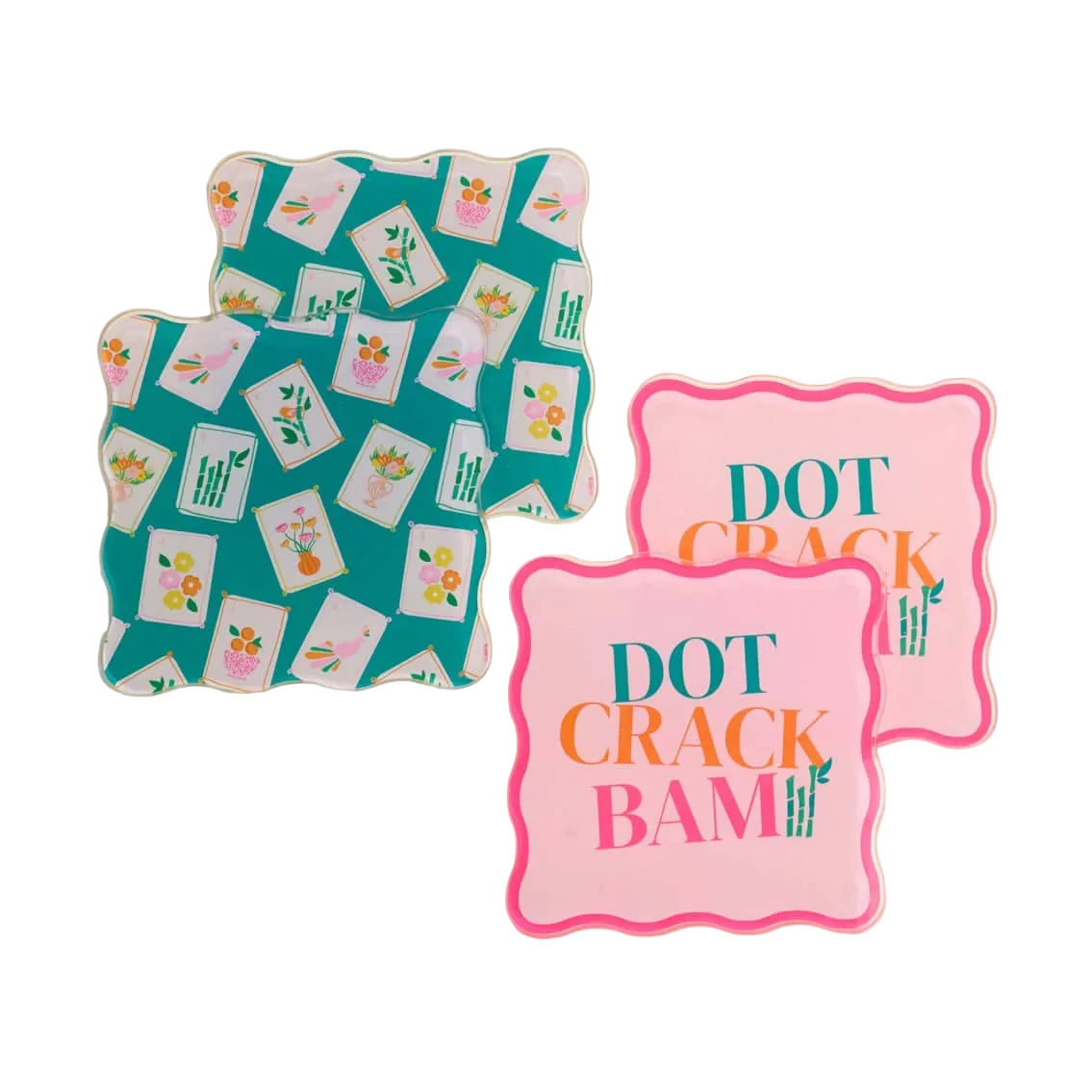 Mah Jong Coasters, Gift- Peace Love Light Shop
