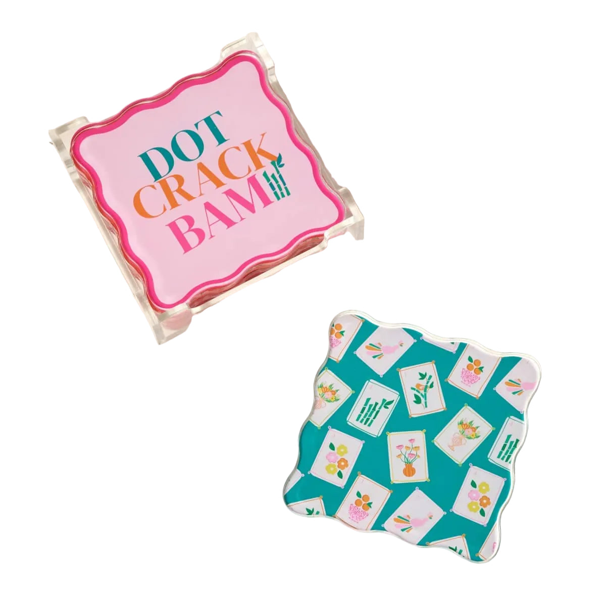 Mah Jong Coasters, Gift- Peace Love Light Shop