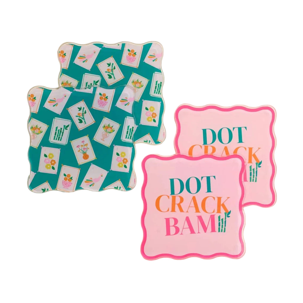 Mah Jong Coasters, Gift- Peace Love Light Shop