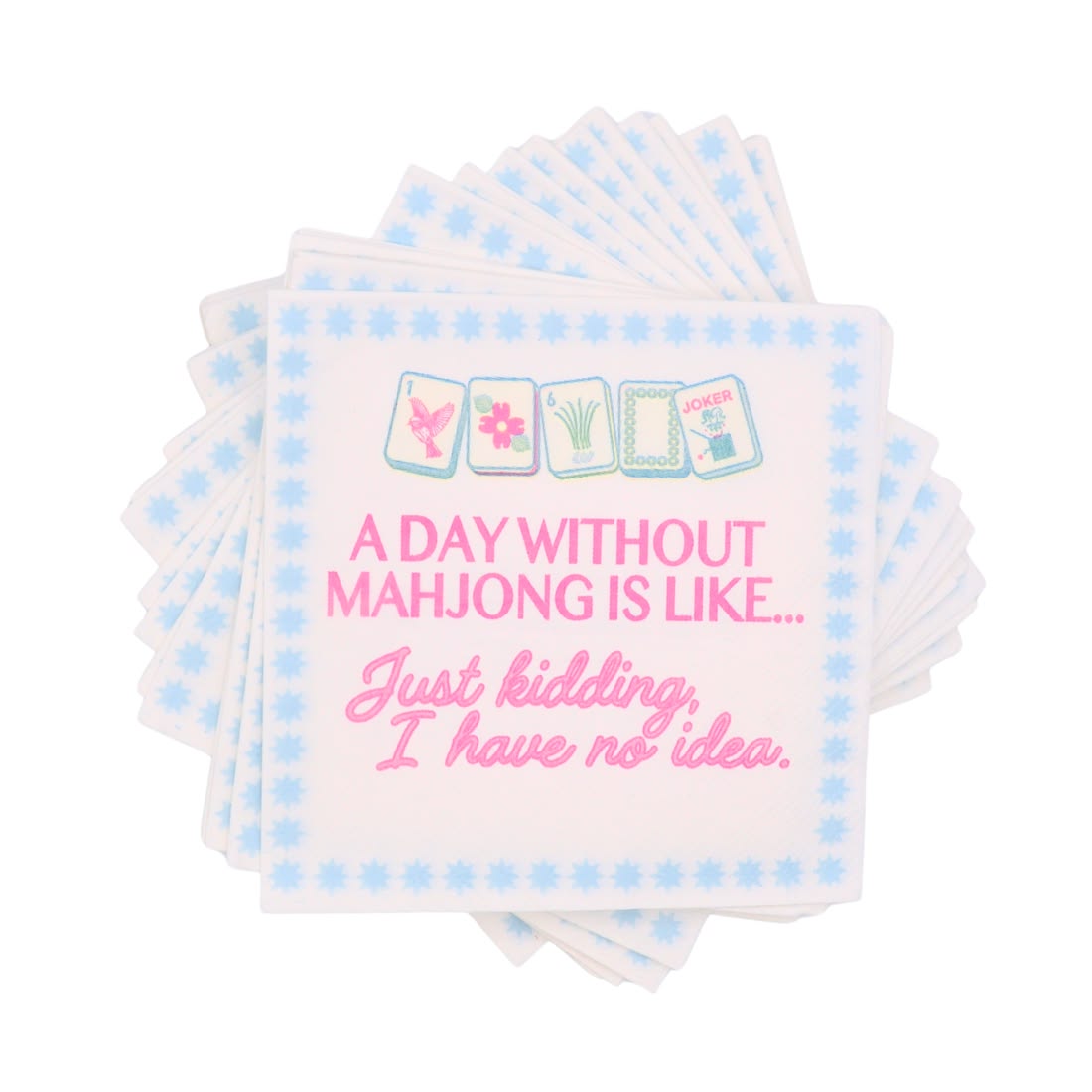 Mah Jong Napkins- Peace Love Light Shop