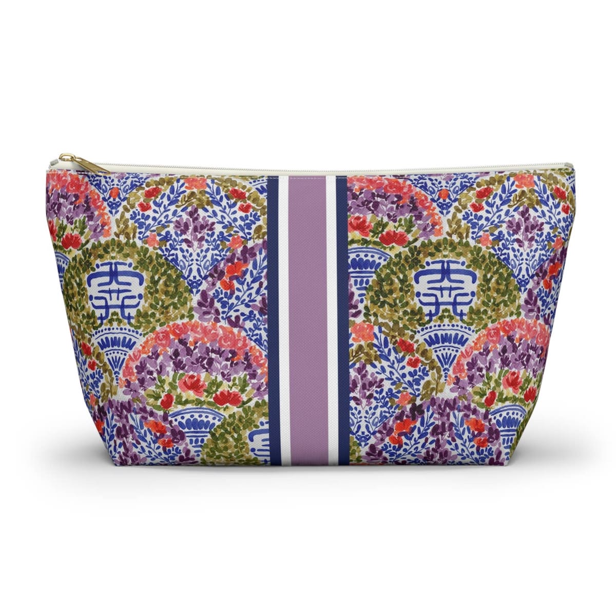 Mah Jong Tile Bag - Lavendar Trellis