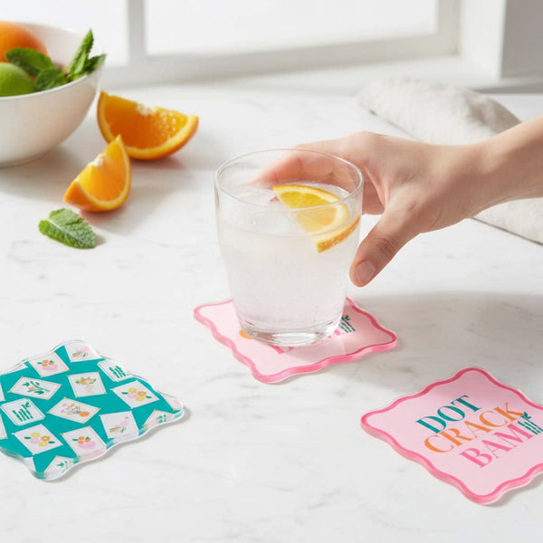 Mah Jong Coasters, Gift- Peace Love Light Shop