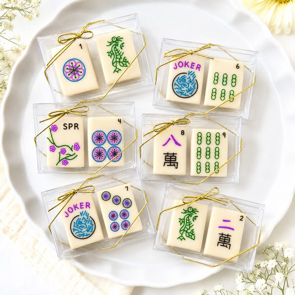Mah Jong Marzipan Favor Tiles- Peace Love Light Shop