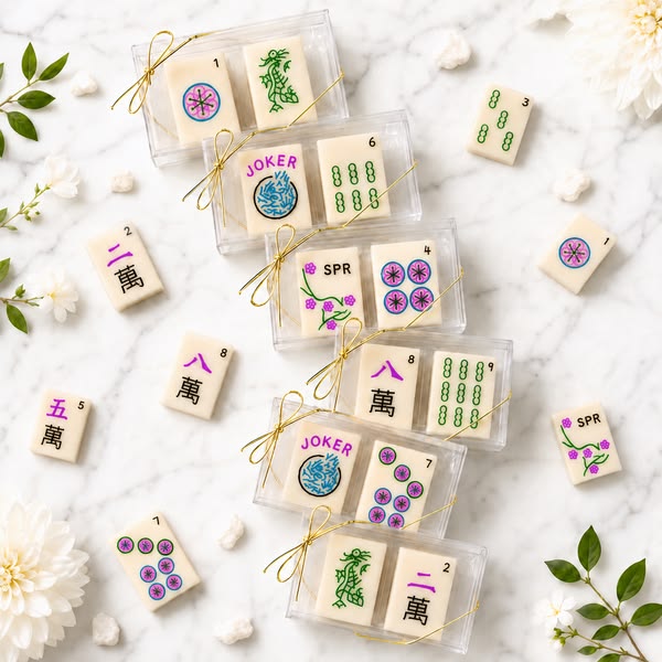 Mah Jong Marzipan Favor Tiles- Peace Love Light Shop
