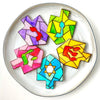 Marzipan Hanukkah Stained Glass Dreidels- Peace Love Light Shop