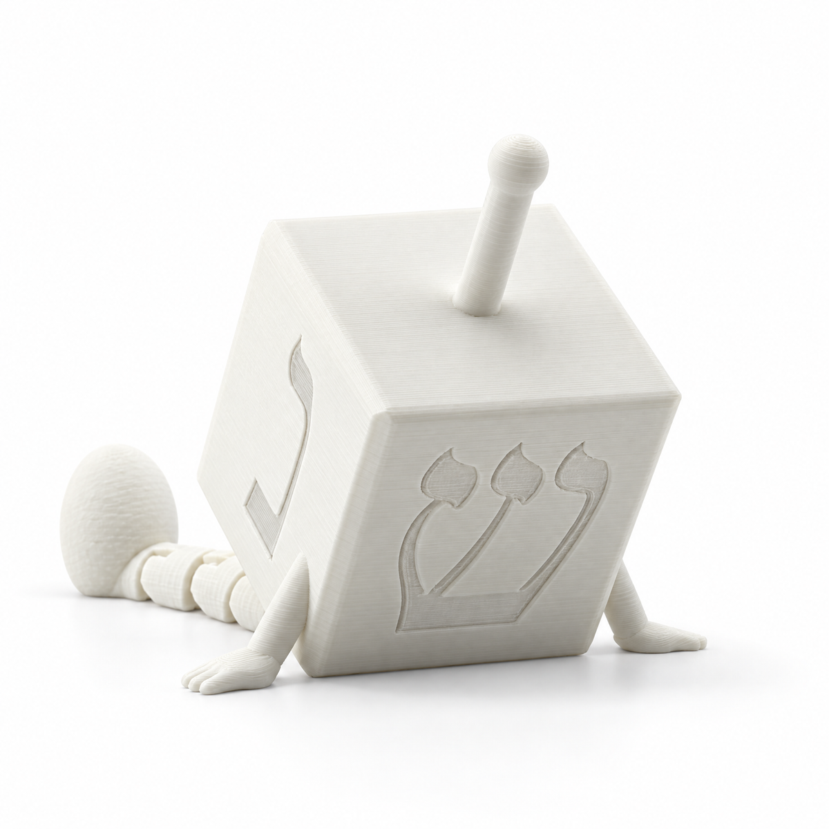 The Dapper Dreidel, Charming Hanukkah Shelf Sitter