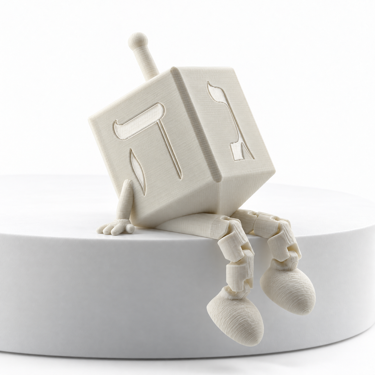 The Dapper Dreidel, Charming Hanukkah Shelf Sitter
