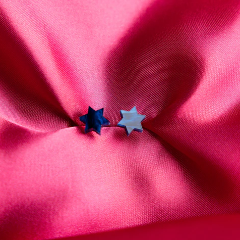 Ariel Tidhar mini magen, star of David earrings- Peace Love Light Shop