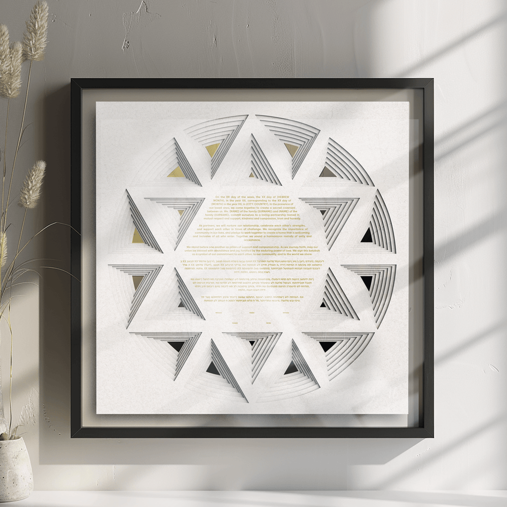 Modern Ketubah- Peace Love Light Shop