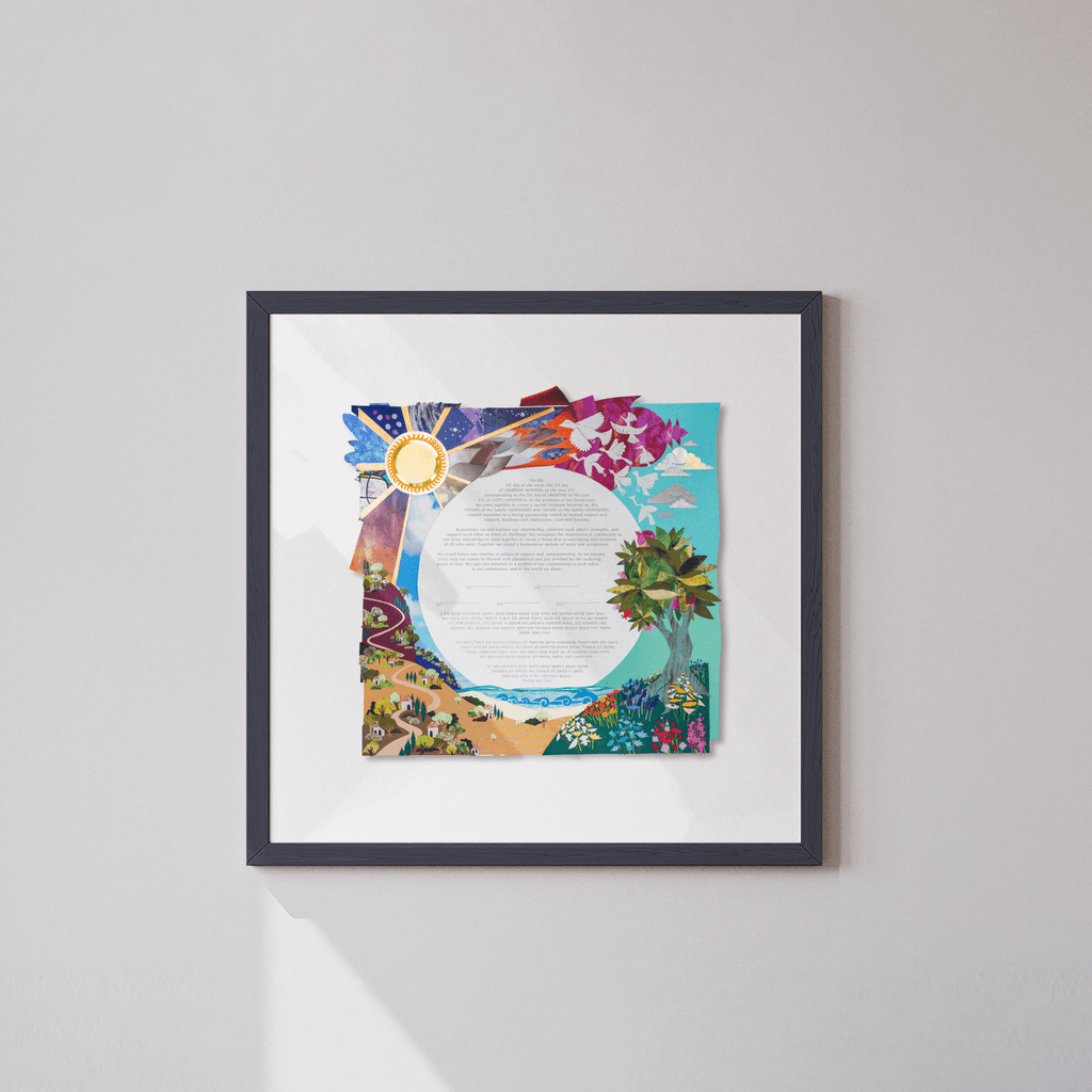
Modern Ketubah- Peace Love Light Shop

