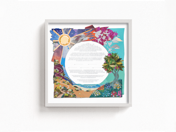 
Modern Ketubah- Peace Love Light Shop
