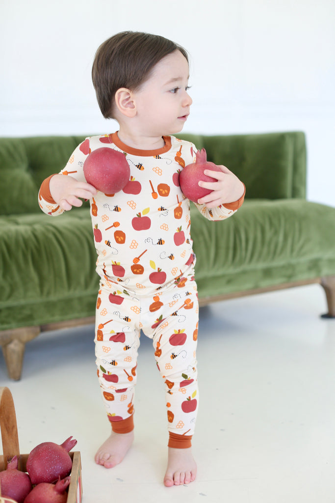Rosh Hashanah Baby & Toddler Bamboo Pajamas- Peace Love Light Shop