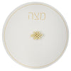 Modern Round Lucite Matzah Plate, Passover- Peace Love Light Shop