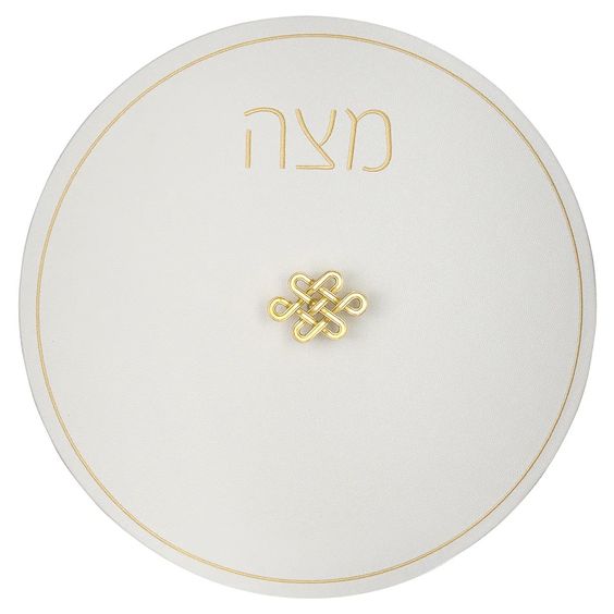 Modern Round Lucite Matzah Plate, Passover- Peace Love Light Shop
