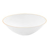 Classic Disposable White & Gold Bowl, Plastic, 16 oz., 10 Pack - Peace Love Light Shop