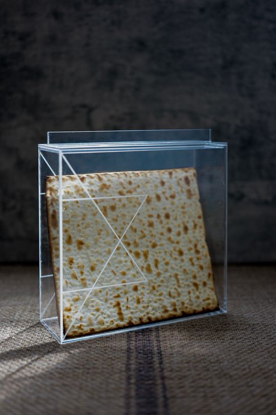 Passover Matzah Acrylic Box with Lid - Peace Love Light Shop
