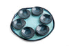 Blue Ceramic Seder Plate, Israel Museum Collection - Peace Love Light Shop