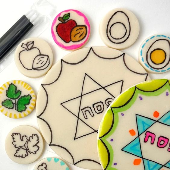 Marzipan Passover Paint Your Own Seder Plate