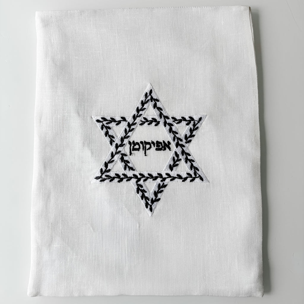 Passover embroidered afikoman bag - Peace Love Light Shop