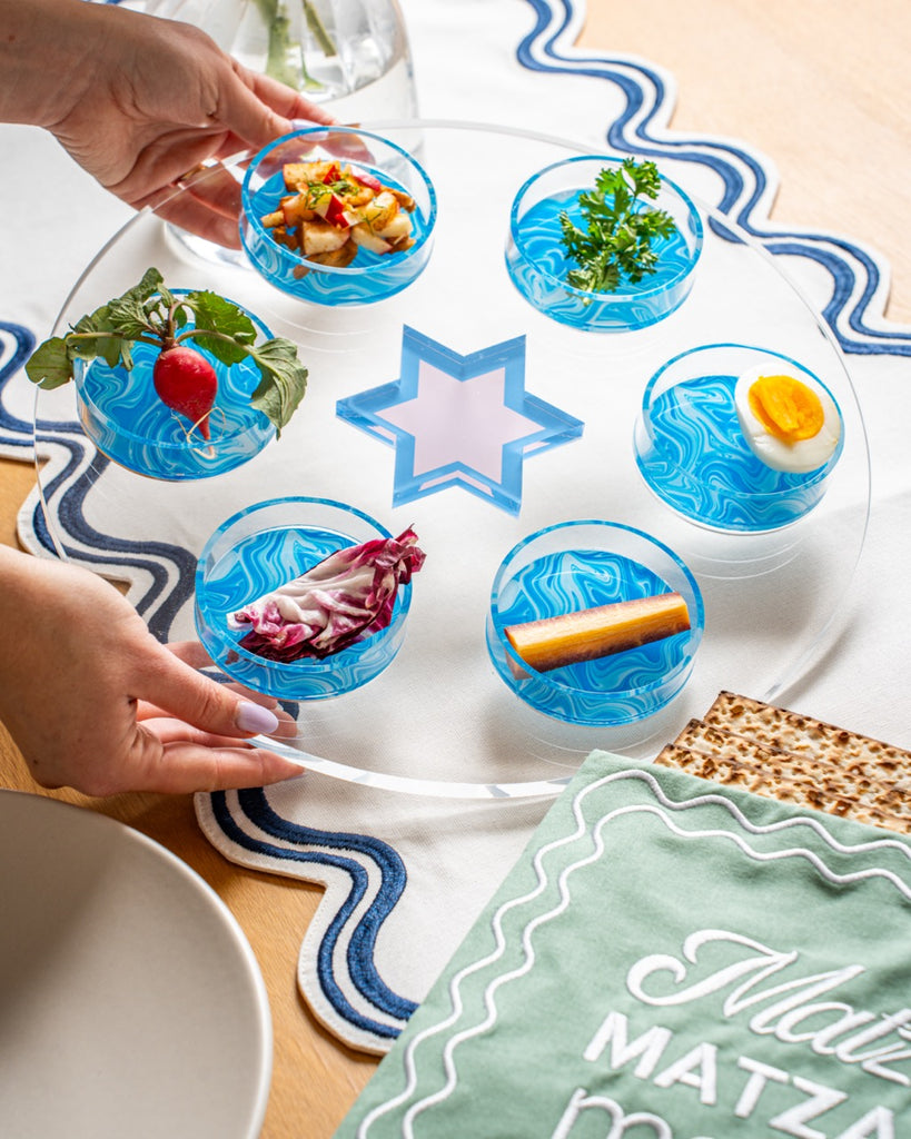 Modern Seder Plate- Peace Love Light Shop