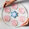 Modern Seder Plate- Strawberry Swirl, Peace Love Light Shop