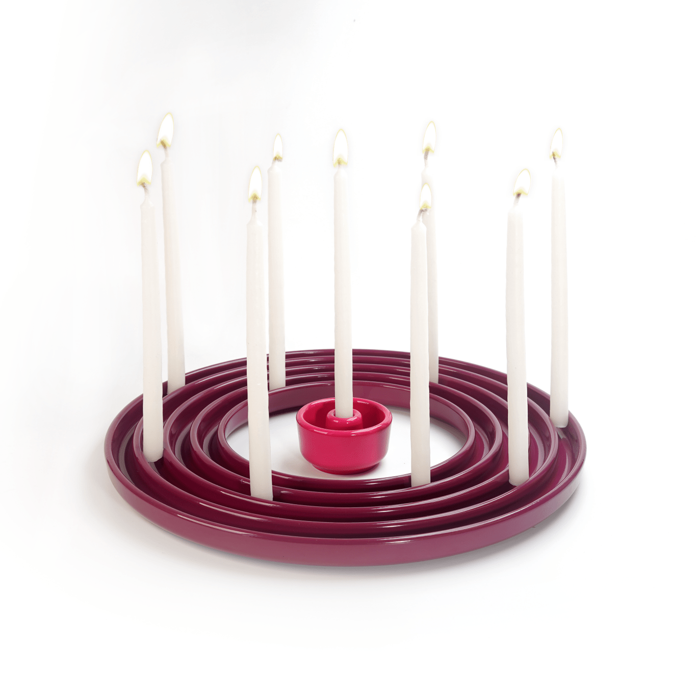 Modern Ripple Menorah- Peace Love Light Shop