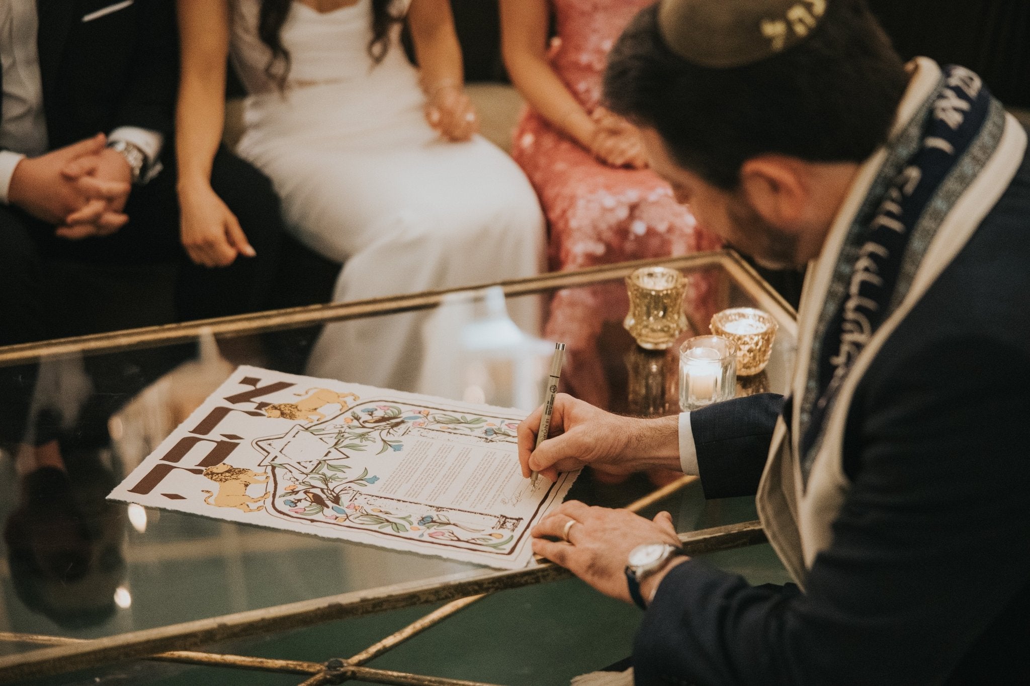 Modern Ketubah- Peace Love Light Shop