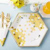 Rosh Hashanah Honeybee Premium Paper Plates- Peace Love Light Shop