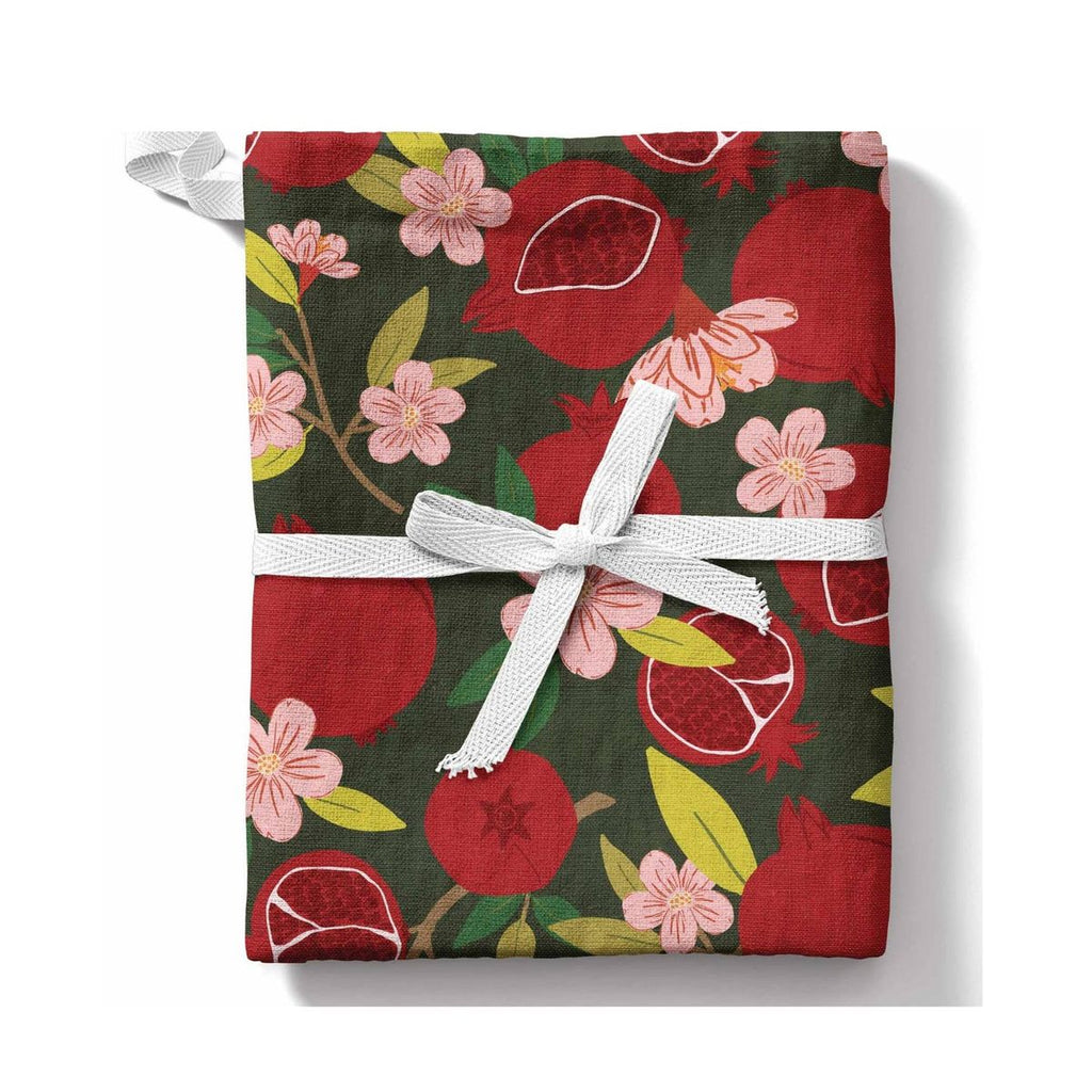 Pomegranate tea towel, autumn gift, Rosh Hashanah- Peace Love Light Shop