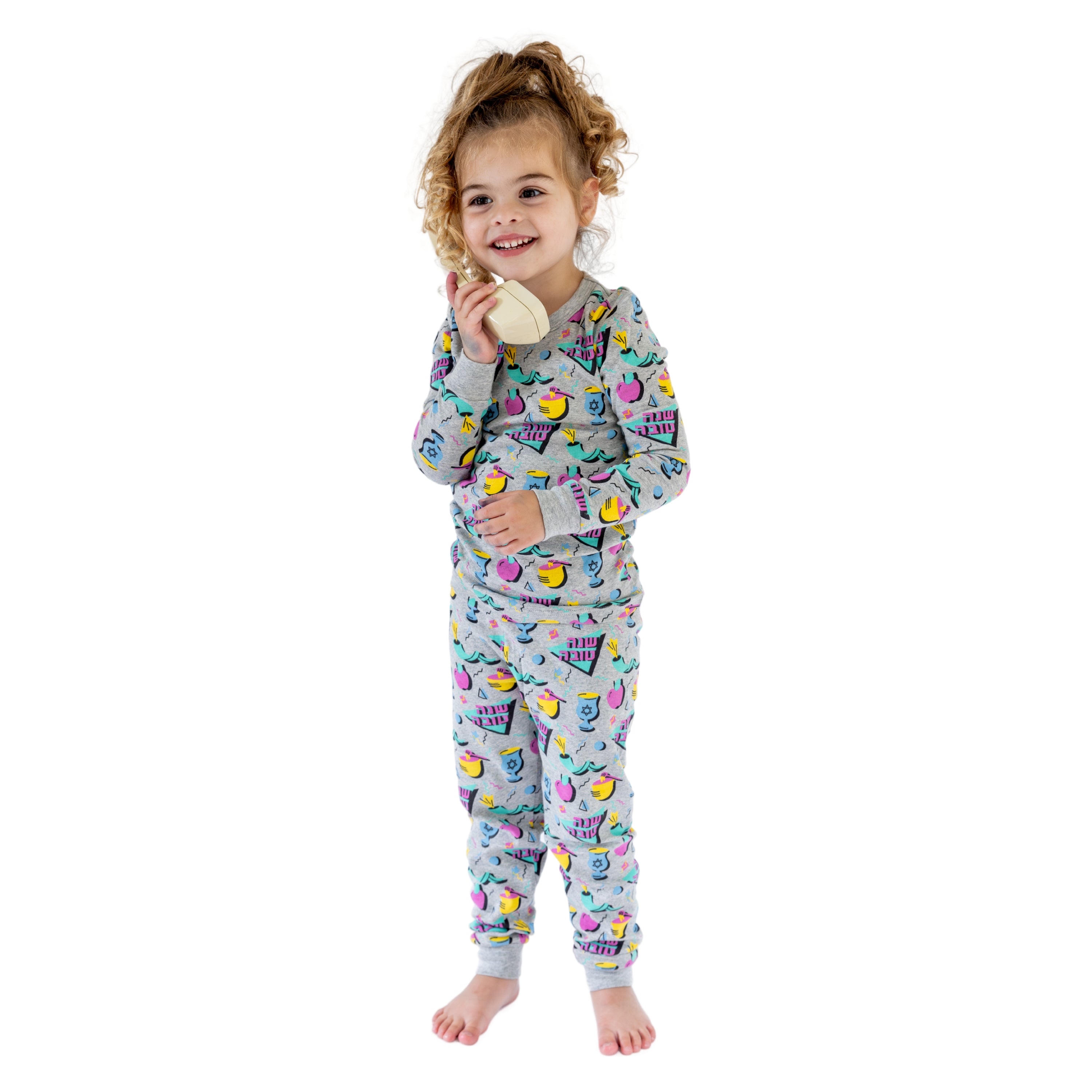 Rosh Hashanah PJ's, Kid, Toddler & Adult Sizes, 80's Retro Design
