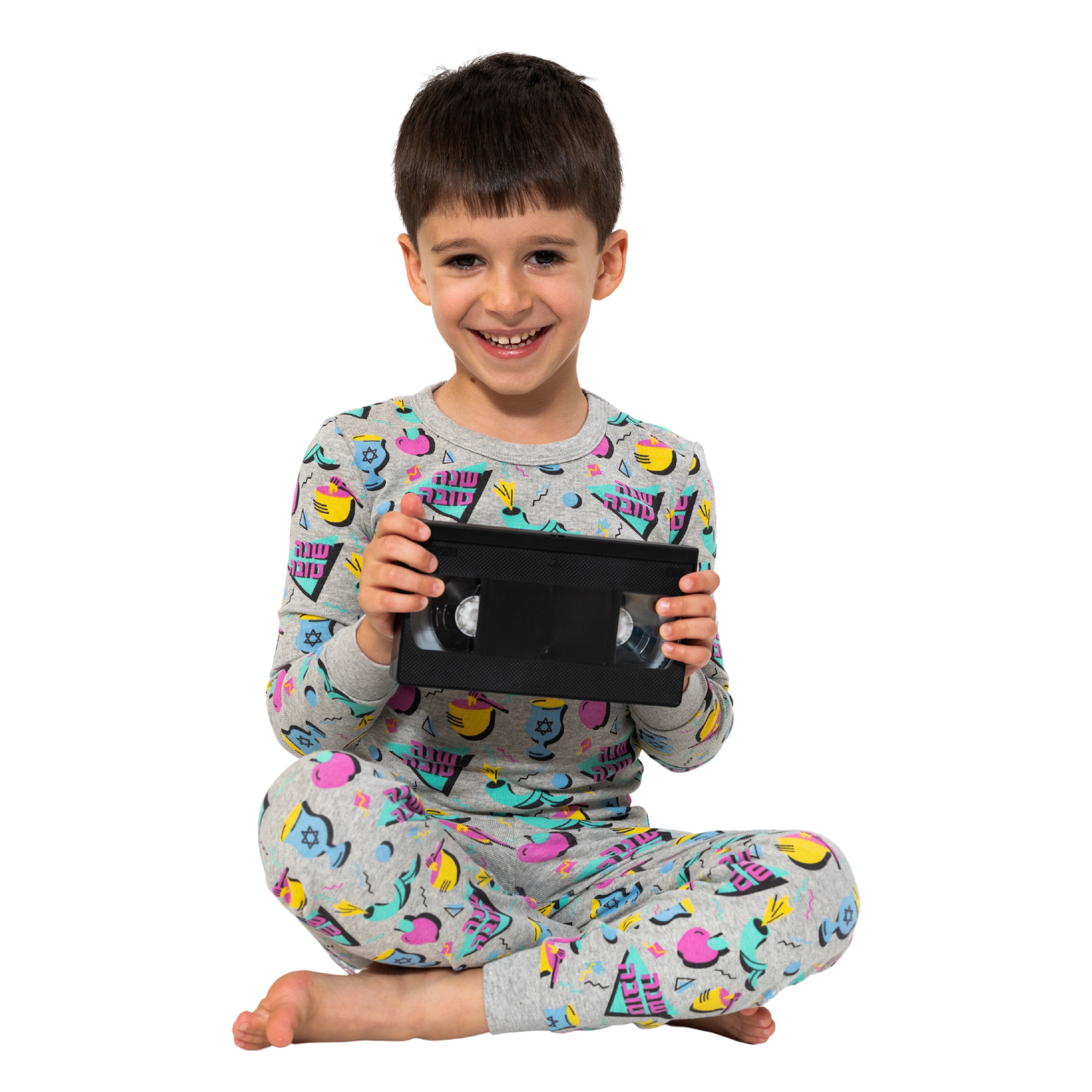 Rosh Hashanah PJ's, Kid, Toddler & Adult Sizes, 80's Retro Design